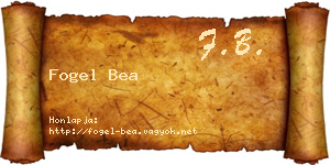 Fogel Bea névjegykártya